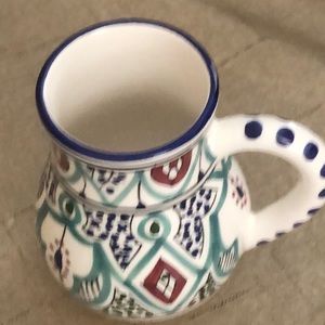 LE SOUK CERAMQUIE MALiKA DESIGN MUG NWOT IT IS NOT STAMPED